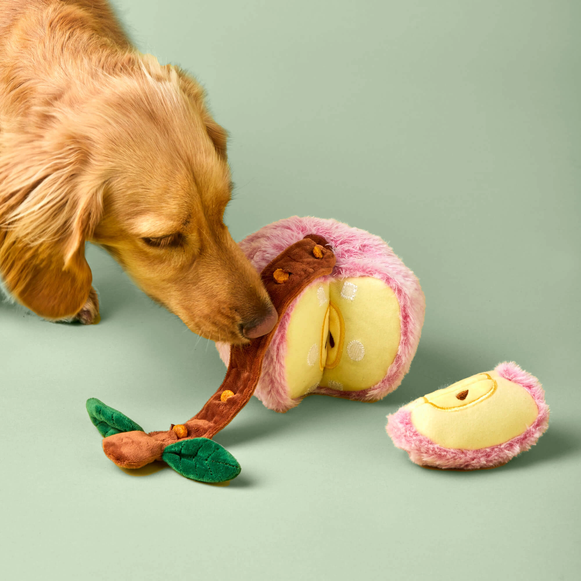 Apple Snuffle Adventure: The Interactive Treat Puzzle for Happy Pups!