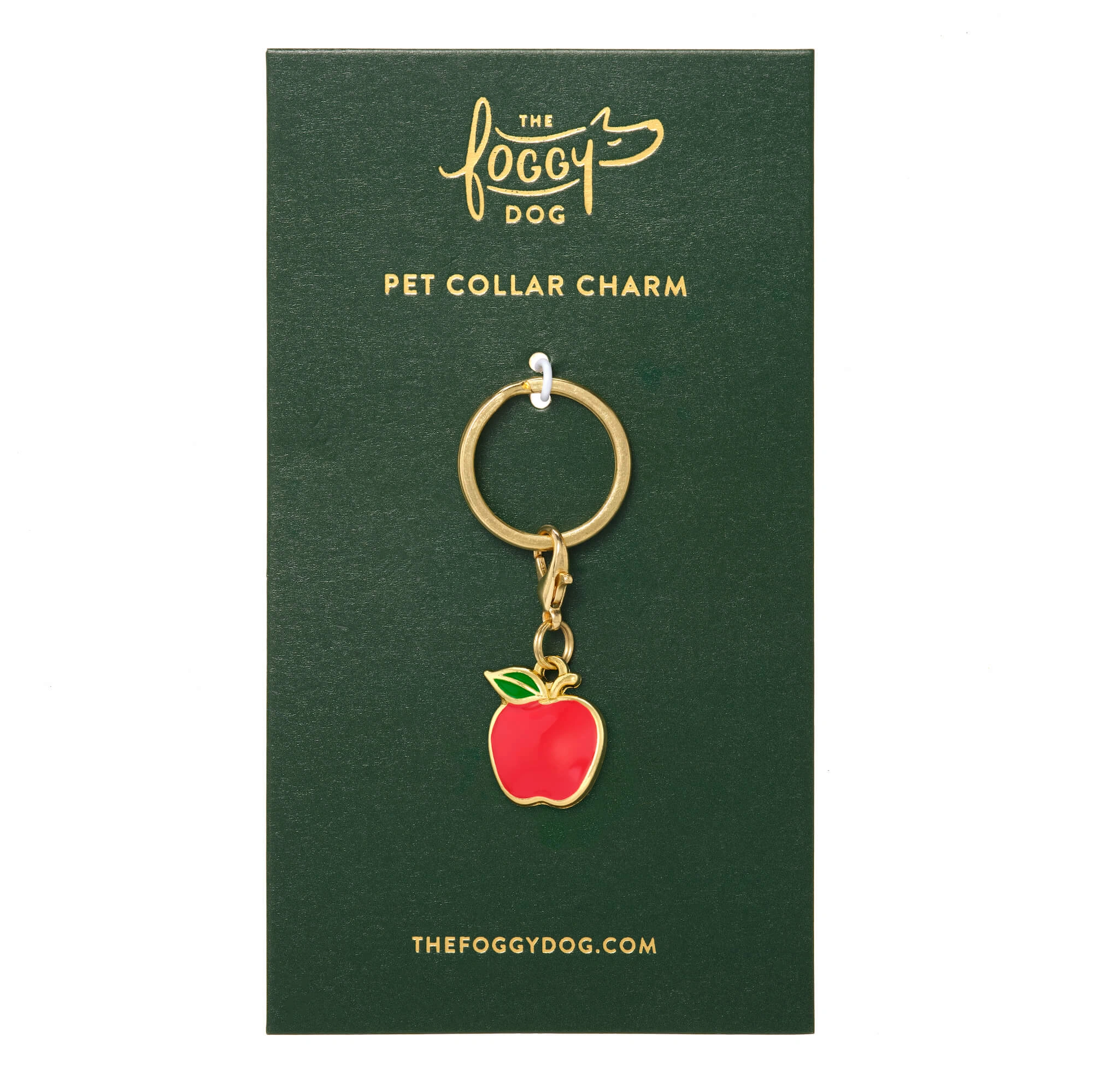 Apple Charm Collar: Chic & Classy! Your Pup's New Best Accessory!